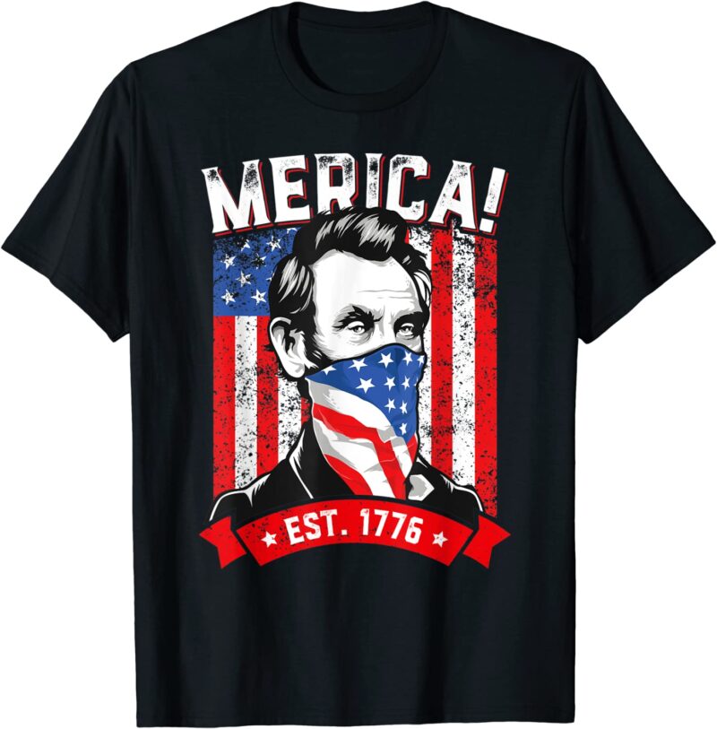 USA Flag Shirt - American President Abe Lincoln